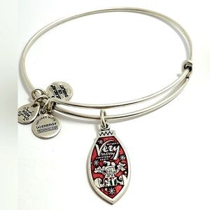 Disney Alex and Ani Mickey’s Very Merry Christmas Party Expandable Brace…